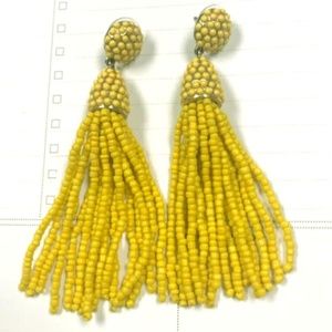 Baublebar Pinata Tassel Drop Earrings YELLOW